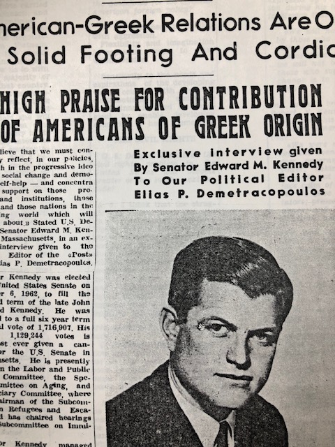 Senator Ted Kennedy interview